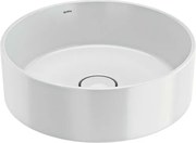 Lavoar pe blat Gala Hera finisaj alb lucios 38 cm forma rotunda
