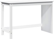 vidaXL Birou Alb 112 x 50 x 75 cm Lemn de pin masiv
