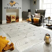 Covor 3D in relief acolade 678B diverse marimi Crem
