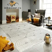 Covor 3D in relief acolade 678B diverse marimi Crem