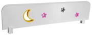 Paravan protectie pat copii SKY-F cu decupaje si ornamente colorate - 70 x 18 cm