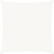 vidaXL Pânză parasolar, alb, 6 x 6 m, HDPE, 160 g/m²