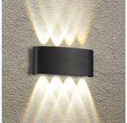 Brilagi - Aplica LED de exterior FLAREBOX LED/8W/230V negru IP65