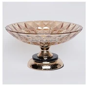 Tavă decorativă d. 29,5 cm maro/fumuriu