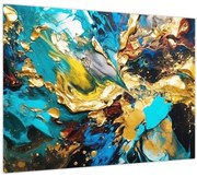 Tablou pe sticlă - Pictură în ulei texturată (70x50 cm)