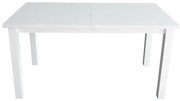 Masă extensibilă de dining LIAM albă