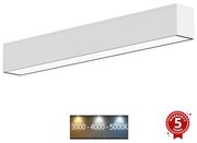 Plafonieră LED/40W/230V 120 cm argintiu Sinclair LSM 24-40CCT