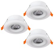 SET 3x corp de iluminat LED încastrat Eglo 900913 CALONGE 3xLED/4,8W/230V alb