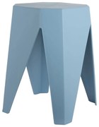 Scaun albastru din plastic Cherish – Leitmotiv