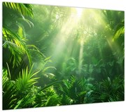 Tablou pe sticlă - Pădurea tropicală (70x50 cm)