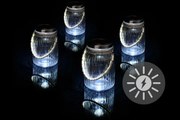 Set de 4 bucăți de iluminat solar - sticlă suspendată