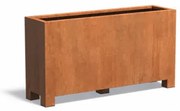 Vas de plante Corten - 150 x 40 x 80 cm