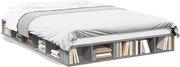 vidaXL Cadru de pat, gri sonoma, 140x200 cm, lemn prelucrat