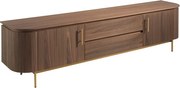 Comoda TV moderna design LUX Wood and Gold