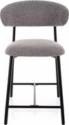 Scaun de bar Elton H-2 Noelle gri 232 / negru mat