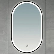 Brilagi-LED Oglindă de baie CANZO LED/25W/230V 50x80 cm negru IP44 CRI 90 cu dimmer și CCT