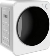 HOMCOM Uscător portabil de rufe 4 kg, încărcare frontală, 2 trepte de putere 800 W/400 W, 240 V, compact pentru apartament, rulote și casă, alb | Aosom Romania