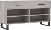vidaXL Bancă de pantofi, gri sonoma, 102x35x55 cm, lemn prelucrat