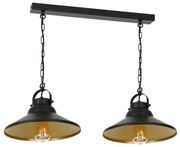 Lustră pe lanț IRON 2xE27/60W/230V