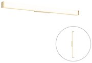 Aplică de perete pentru baie din alamă 92 cm cu LED IP44 - Cascada