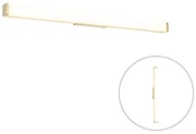 Aplică de perete pentru baie din alamă 92 cm cu LED IP44 - Cascada