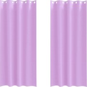 vidaXL Perdele Opaque cu Inel 2 pcs Violet 225 x 140 cm Poliester