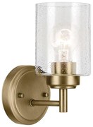 Lampă de perete Kichler KL-WINSLOW-1W-NBR WINSLOW 1xE27/60W/230V alamă