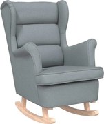 vidaXL Scaun balansoar, gri deschis, 74x90x102 cm, material textil