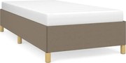 vidaXL Cadru de pat fără saltea Taupe 90x190 cm Stofa