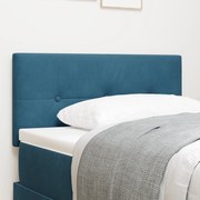 vidaXL Tăblie cap cu lumini cu bandă LED albastru 80 cm Catifea
