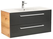 Dulap inferior Vario Clam 100 cu lavoar stejar-antracit