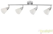 Lustra aplicata design modern finisaj cromat 4 spoturi Nicolette 6770 RX