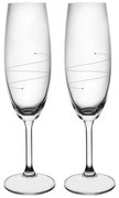 Set de 2 pahare de șampanie Orion WAVES, 0,22 l