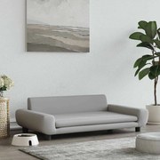 vidaXL Pat de câini, gri deschis, 100x54x33 cm, catifea