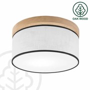 Plafonieră Brilagi BELLADONNA 1xE27/15W/230V d. 30 cm alb/stejar