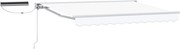 vidaXL Cort electric retractabil Alb 3 x 2,5 m