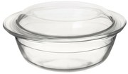 Vas de copt din sticlă cu capac rotund Orion,diametru 20 cm