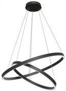Lustra suspendata LED design tehnic Rim negru MYMOD058PL-L74B4K