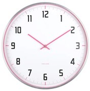Karlsson 5969BP ceas de perete design roz,diametru 40 cm