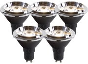 Set de 5 becuri LED GU10 dim to warm AR70 6W 2000K-3000K