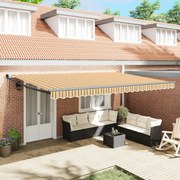 vidaXL Cortina Retractabilă Multicolour 500 × 300 cm Stofă și Metal