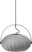Halo Design 746354 - Lustră suspendată pe cablu DC 1xE27/40W/230V Ø 40 cm gri/stejar