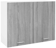 vidaXL Dulap suspendat “Lyon”, gri sonoma, 80x31x60 cm, lemn prelucrat
