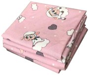 Set 4 scutece finet Deseda 70x70cm Deseda Oite roz