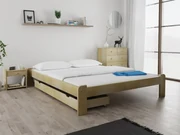 Pat ADA 160x200 cm, pin Saltele: Fara saltea, Somiera pat: Cu lamele drepte