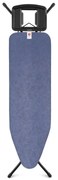 Masă de călcat Brabantia B 1008299, 124x38 cm, 7 poziții de reglare, Suport mare pentru fier de călcat, albastru