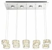 Suspensie moderna cristal led 96W Amur 49350-92H Globo