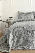 Set cuvertură cu perne VALERIA în cutie cadou Gri / Grey Set pentru pat matrimonial