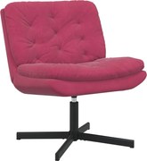 vidaXL Scaun Relaxant Rotativ Roșu Vin 63 x 75 x 76 cm Catifea