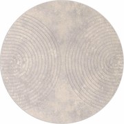 vidaXL Covoare de zonă Rotund GALATI Bej Ø 120 CM Poliester